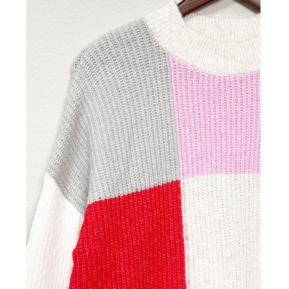 NEW LEGO x Target Colorblock Wool Blend Sweater M Longline Colorful Limited Rare - Picture 12 of 16